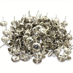 TEMU 100pcs 골든 실버 안티크 브라스 장식 못 보석 선물 와인 케이스 소파 장식 못 핀 도어 네일 11x16mm