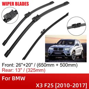 TEMU BMW X3 F25 2010-2017 전면 및 후면 와이퍼 블레이드 브러시 커터 액세서리