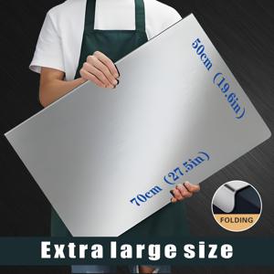 TEMU 2026 두꺼운 고중량 스테인리스 도마 - 대형 두꺼운 도마, 미끄럼 방지 표면, 견고한 구조, 주방, 베이킹, 고기, 야채용, 주방 용품, 음식 애호가, 가정 필수품