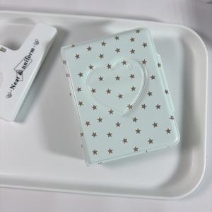 TEMU 1개 3인치 앨범, 싱글 사각형 포켓 20개, 양면 사진 배치, 최대 40장 수납 가능, 최대 사진 크기 9.3*6.6cm, 하트 컷아웃 앨범, 팬 앨범, 오각별 앨범, 미니 앨범, 기념일 생일 결혼 선물, 휴대용 앨범, 결혼 기념품 책, 카드 홀더