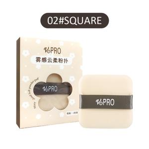 TEMU 1개 VOPRO 소프트 플록 파우더 퍼프 - 양면 미세 파우더, 블렌딩 및 고정에 적합, 파운데이션, 컨투어링, 아이섀도우 발림을 위한 부드러운 메이크업 스펀지, 휴대용, 내구성 있는 뷰티 도구