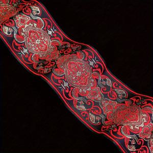 TEMU 1 야드 빈티지 자카드 리본, 자수 레이스, 재봉, 공예, 커튼 장식, 테이블 덮개 장식 및 의류 장식에 적합
