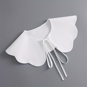 TEMU 신상 로코코 여성용 탈착식 칼라, 패션 숄더 레이스 탈착식 칼라 장식, 엣지 숄 칼라 타이 장식, 여성 액세서리