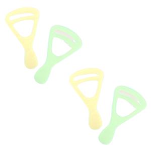 4개 세트 눈썹 템플릿 - 재사용 가능한 눈썹 쉐이핑 가이드, 자연스러운 아치 모양 쉽게 연출, 배터리 불필요, 메이크업 초보자 필수템, 선물용으로 좋음
