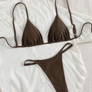 여성용 패셔너블하고 섹시한 비키니 수영복, 해변 휴가 세트