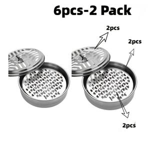 6개입 (뚜껑 2개, 받침대 2개, 2개) 모기 킬러, 모기 킬러 상자, 모기 킬러 홀더, 모던 두꺼운 금속 방충망, 간편한 덮개, 화상 방지