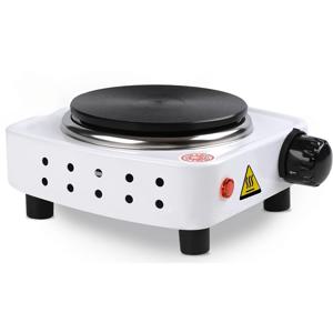 TEMU 500W 전기 미니 스토브 단일 전기 평면 주철 가열판 미니 스토브 핫플레이트 다기능 가정용 히터, 휴대용 전기 핫플레이트, 전기 캠핑 스토브, 우유 물 커피 가열용, 왁스 녹이기용, 사탕 등