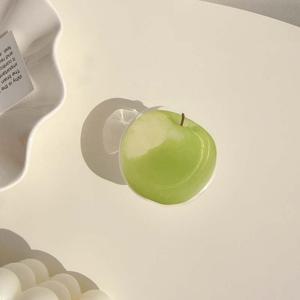 TEMU 귀여운 녹색 사과 휴대폰 거치대 Griptok Grip Tok 아이폰 17 16 15 접이식 휴대폰 스탠드에 적합