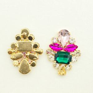 머리 장식, 헤어 액세서리, 의류, 모자, 가방, 주얼리 액세서리용 멀티컬러 유리 드릴 라인석 DIY 재료