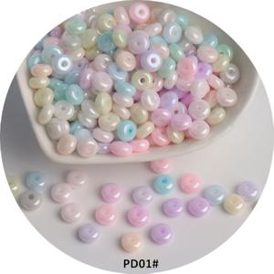 TEMU 3mm X 6mm 균일한 진주광택 유리 주판구슬, 크림 마카롱 DIY 수제 주얼리 머리핀 구슬 팔아粘り 액세서리 장식용 구슬