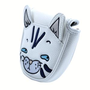 TEMU 1pc Cat Style Cap Cover, Supplies Acssories, Putter Head Cover with Double Bule
