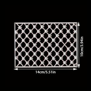 크리에이티브 그리드 메탈 커팅 다이, DIY 스크랩북 장식 엠보싱 다이 컷, 인사말 카드 만들기 스텐실, 앨범 카드 제작에 적합, 핸드메이드 카드 도구