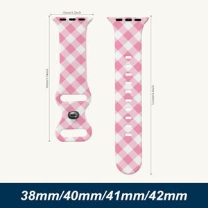 TEMU 애플워치 밴드 호환 38mm 40mm 41mm 42mm 44mm 45mm 49mm 여성 남성 선물용 꽃무늬 귀여운 스포츠 스마트워치 스트랩 iWatch 시리즈 10 6 5 4 3 2 1 SE Ultra25510OYX102
