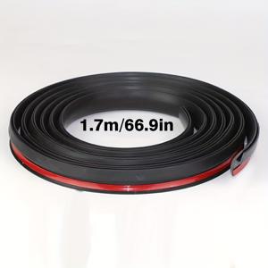 TEMU 1.7m/66.93인치 H형 고무 실링 스트립 - 자동차 윈드실드, 리어윈도우 및 선루프용 자가 접착식 날씨방지 트림, BMW E46, E60, 차량 유리 밀봉, 양면 접착, 부드러운 소재