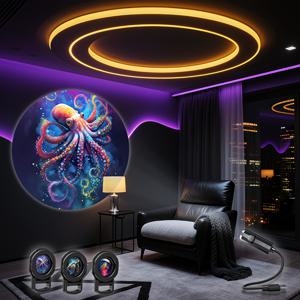 TEMU 1-3 USB 조명, 거북이, 해파리, 대왕문어 패턴, 야간 조명, 방 침실 장식등용, LED 분위기 조명, 휴대용 소형 조명, 크리스마스 및 기타 축제를 위한 최고의 선물