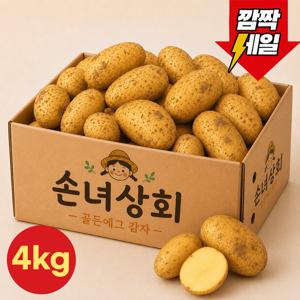 TEMU [산지직송] 달콤고소 골든에그 감자 중 4kg