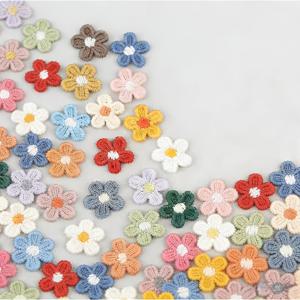 귀여운 수 자수 작은 매화꽃 패치 36개, 장식용 아플리케, 의류 장식 액세서리, 가방 장식품, 모자, 헤어 클립, DIY 수공예품에 사용 가능, 공예 애호가를 위한 완벽한 선물