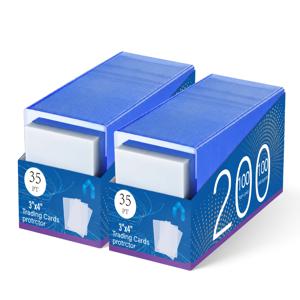 TCG, 스포츠 카드, 야구, 축구용 트레이딩 카드 슬리브 400개, TCG 홀더용 - TCG 바인더, 앨범, 보존용 탑로딩 하드 슬리브 200개 & 소프트 슬리브 200개
