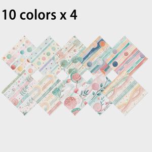 40개 참 패치 세트, 사탕 색상 프린트 패턴, 핸드메이드 DIY용, 풍부한 색상과 질감 있는 스타일 요소의 120g 폴리에스터 패치ワーク, 10가지 디자인 스타일. 패치ワーク, DIY 공예 프로젝트, DIY 지갑 만들기, 선물용, 가방 만들기, 어머니의 날 선물용으로 적합!, DIY 지갑 만들기