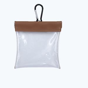 1개 골프 티 보관 걸이 파우치 - 투명한 넓은 입구 스퀴즈 탑 디자인, 티 및 귀중품 보관 가능