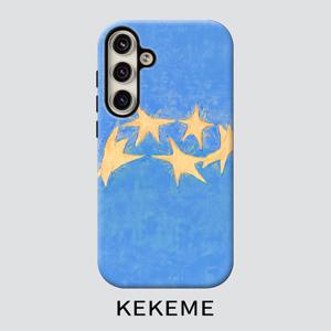 TEMU 휴대폰 케이스 - KEKEME 드림 스타 필름 2-In-1, 삼성 갤럭시 S26 S25 S24 S23 S22 S21 S21+ S21 울트라 플러스 FE 엣지 S20 A15 A16 A17 A23 A32 A34 A35 A36 A52 A53 A54 A55 A56에 적합, 풀 커버리지 낙하 방지 패션 이지 스타일 남녀 공용 휴대폰 케이스