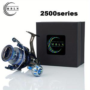 2500시리즈-7500시리즈, 스피닝 낚시 릴, 90% 풀 메탈, 합금 기어 & 스풀 & 풋 & 핸들, 5+1 스틸 볼 베어링, 바다 & 민물 겸용
