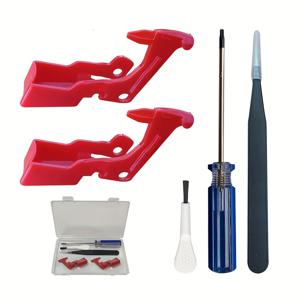 TEMU 2개 업그레이드된 레드 트리거 스위치 버튼, Dyson V10 V11 SV12 SV14 진공 청소기 전원 스위치 버튼 교체 부품 (수리 도구 포함)