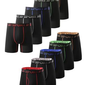XORELR 남성용 복싱 브리프 5팩 - 통기성 스트레치 폴리에스터 풀커버 컴뱃 트레이닝 언더웨어, 헬스 & 데일리 웨어용 복서 쇼츠 (5팩 대량 구매)