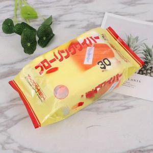 TEMU 일본산 정전기 먼지 제거 종이 30장, 일회용 무먼지 종이, 바닥 청소용 진공 종이, 바닥 청소 걸레, 끈적이는 먼지 천