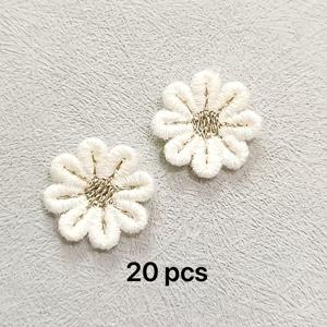 TEMU 20개 고품질 7개 꽃잎 데이지 꽃잎 DIY 의류, 신발, 모자 액세서리 및 장식품
