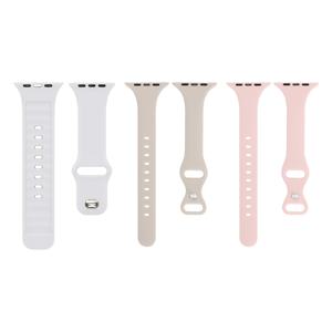TEMU 가족용 실리콘 시계 밴드 3개 세트, Apple Watch 38mm 40mm 41mm 42mm 44mm 45mm 46mm 49mm 호환, 남녀공용, 부드러운 방수 교체용 손목 밴드, iWatch 시리즈 11 10 9 8 5 4 3 2 1 SE Ultra용, 커플, 부모님, 다양한 기념일용