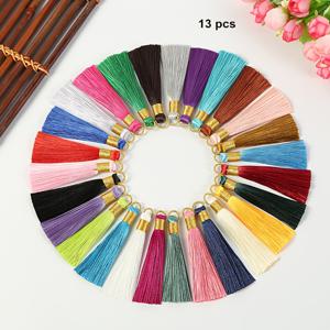 TEMU 13개/팩 랜덤 혼합 색상 7.9Cm 골드 실 라인 풀 링 매끄러운 태슬 펜던트 책갈피 해피 박스 팬 선물 포장 상자 장식 작은 태슬 펜던트 의류 홈 텍스타일 추가 태슬 행잉 주얼리 귀걸이 헤어 추가품