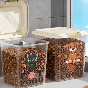 고양이와 강아지 발바닥 프린트 라벨 유리 스티커 2개/1세트, 