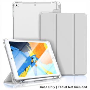 TEMU iPad Air 1 2 9.7인치 2013 2014 2017 2018 5세대 6세대 9.7''용 펜 슬롯 투명 보호 케이스, 자동 깨우기/잠자기 기능 플립 마그네틱 스탠드 케이스
