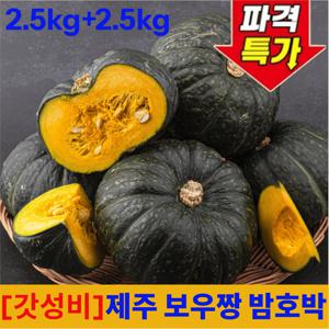 TEMU [압도적초특가] 제주산 2.5kg+2.5kg 밤처럼 달콤한 미니 밤호박 농장직송