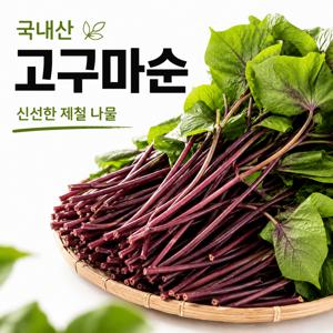 TEMU 국내산 고구마순 900g (잎·줄기 포함) 제철 신선 고구마줄기