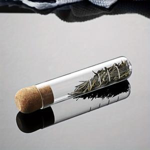 TEMU 티 인퓨저 1개, 잎차용 유리 티 필터, 코르크가 있는 재사용 가능한 잎차 인퓨저, 잎차용 티 디퓨저