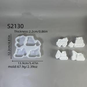 TEMU 레진 실리콘 몰드 트럭 굴삭기 크리스마스 트리 조합 3D 장식 실리콘 몰드 DIY 캔들 실리콘 몰드 석고 장식 실리콘 몰드 가정 장식 에폭시 수지 몰드 68 S2130