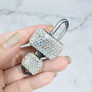 TEMU Luxury -Encrusted Mini , Household Security -Theft Lo for Drawers, Cabinets, and Electric Meter Boxes, Single-Key Portable Design, Creative Gift Lo