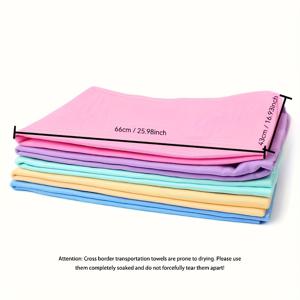 TEMU 펫 타월 1개, 인조 사슴가죽 도톰한 강아지 타월, 자동차 미용 클리닝 용품 흡수성 타월 샤모아 타월, 신학기 필수품