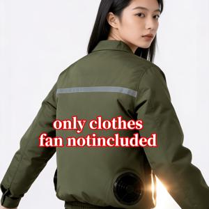 남녀공용 여름 쿨링 에어컨 셔츠 (외피만, 팬 미포함) | 통기성 있는 온열질환 방지 야외 작업복 | 건설 현장, 농업 및 어업용 경량 내구성 재킷