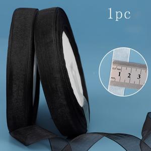 거즈 리본 1롤 약 35미터, 꽃다발 리본, 케이크 선물 장식 리본, 핸드메이드 리본 - 가벼운 DIY 핸드메이드 리본, 선물 포장, 웨딩 장식, 밸런타인데이, 생일 파티 및 기타 행사에 적합 - 크리스마스 리본, 선물 포장 및 이벤트 장식, 부드러운 촉감