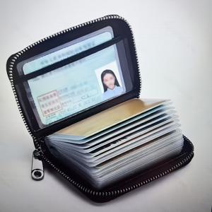 남성용 초박형 RFID 차단 지갑 다기능 카드 홀더 여행용 ID 문서 보관 20개 카드 현금 용량 내구성 좋은 블랙 이지 스타일 메탈 버클 걸이 장식