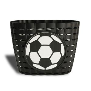 TEMU 축구 디자인 스티커가 부착된 자전거 앞바구니 트레일러, 플라스틱 지퍼 타이로 고정, 가볍고 내구성이 뛰어남