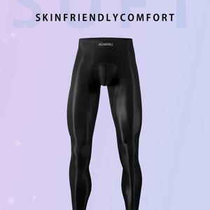 TEMU 1개 시어 남성용 발목 바지, 고탄력 속건성 운동 레깅스, 러닝, 피트니스, 요가용 베이스 레이어 타이츠