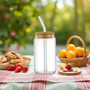 4종 세트: 550ml 물 텀블러 1개, 뚜껑 1개, 유리 빨대 1개, 빨대 브러시 1개. 용량: 21.3oz (약 603.8g). 고붕규산 유리 음료컵, 귀여운 재사용 가능한 밀크티병, 아이스 커피컵, 찻잔, 식당용