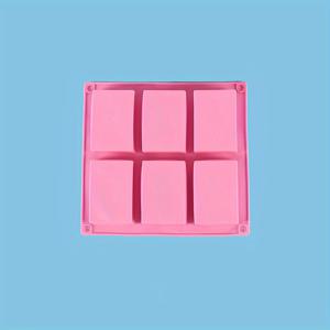 다용도 6구 실리콘 몰드 - DIY 비누, 머핀, 브라우니 제작 필수 도구
