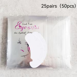 25쌍/50쌍 U자형 속눈썹 연장 패치 | 브라이덜 임플란트 속눈썹 메이크업 도구, 전기 또는 배터리 불필요