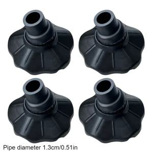 내구성 강한 4pcs 미끄럼 방지 캠핑 의자 다리 커버 - 트랩 방지 야외 낚시 의자 발 보호대