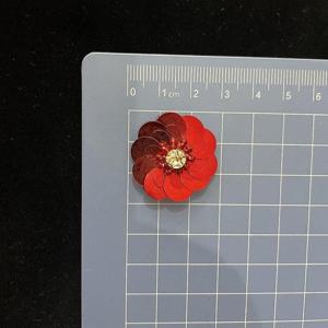 10개 수제 비즈 스팽글 꽃 신발 꽃 모자 꽃 가죽 가방 꽃 의류 보조 재료 추가